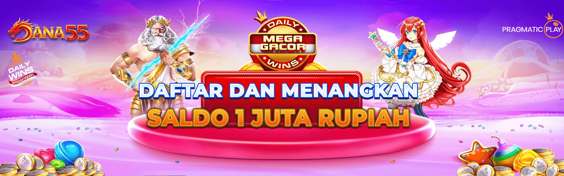 Akses cepat ke game unggulan DANA55 Akses cepat ke game unggulan DANA55